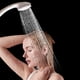 thumbnail image 5 of Cabezal de ducha de mano | Cabezal de ducha de plástico de alta presión | Rociador de agua fría y caliente | Flujo de agua fino y uniforme | Rociador de baño con filtro fácil de instalar | Blanco, 5 of 6