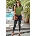 thumbnail image 4 of Tank Tops for Women 2025 Summer Tops Sleeveless Shirts Green S, 4 of 7