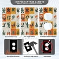 thumbnail image 3 of Yayeee Toggle Light Switch Wall Plate 1-Gang 4.5"x2.7" Home Decorative Outlet Cover, Cartoon Plants, 3 of 7