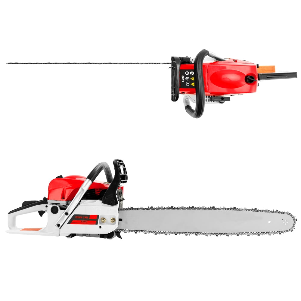 Gasoline Chainsaw with 20 in. Bar 52CC Engine 2-Cycle Gas Powered Chainsaw for Farm/Garden/Ranch/Firewood