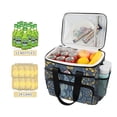 thumbnail image 2 of FORMRS Insulated Cooler Bag 24 Cans Capacity Soft Leakproof Lunch Box with Side Pockets, Yellow Forest Pattern, 2 of 7