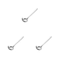 thumbnail image 3 of Cateissary Cuchara para salsa de acero inoxidable, espejo portátil, pulido, liso, hogar, cocina, cucharón para sopa, accesorios, plata Type1 NO1, 3 of 6