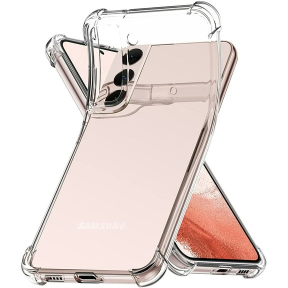 Samsung Galaxy S22 5G Clear Case, Dteck Slim Thin Flexible Clear Transparent TPU Shock-Absorbing Corners Anti-Scratches Lightweight Gel Soft Silicone Protective Case Cover for Samsung Galaxy S22 5G