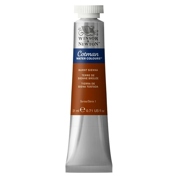 Winsor & Newton Cotman Watercolor, 21ml Tube, Burnt Sienna