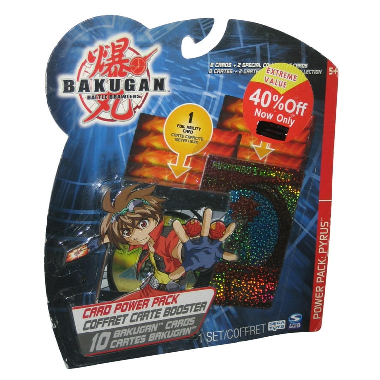 Bakugan Brawlers Pyrus Card Power Pack - (10 Random Cards) - Rikimaro's Surprise Hologram - Walmart.com