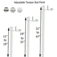 thumbnail image 3 of Adjustable Tension Rod FixVit Diam 0.6 31" to 47"(80-120 cm)Silver, 3 of 6
