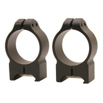 Warne Maxima 30mm Fixed Scope Rings Medium Steel Rings, Matte Black - 214M