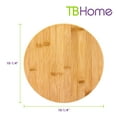 thumbnail image 3 of TB Home 10" Bamboo Lazy Susan Kitchen Turntable for Pantry Cabinet or Table, 3 of 8