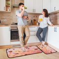 thumbnail image 6 of 2-Piece Kitchen Rugs Set Non-Slip Mats Carpet Floor for Kitchen, Bathroom (19.7"x27.6" & 19.7"x47.2") Autumn Leaves Falling, 6 of 7