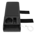 thumbnail image 4 of Reposabrazos de consola central para automóvil con interfaz USB, multifuncional, ancho ajustable, caja de almacenamiento universal para vehículos, línea blanca, 4 of 14
