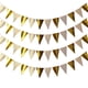 thumbnail image 1 of Juego de 4 banderines con bandera triangular de oro caliente, banderines, decoraciones para fiestas, banderas de papel colgantes para graduación, cumpleaños, suministros para fiestas de bodas, 1 of 6