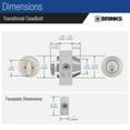 thumbnail image 4 of Brinks E2401 Raleigh Single Cylinder Keyed Entry Deadbolt From The Transitional Collection, 4 of 7