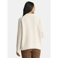 thumbnail image 2 of Time and Tru Women's Chenille Cardigan Sweater, Midweight, Sizes XS-XXXL, 2 of 5