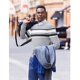 thumbnail image 3 of COOFANDY Mens Crew Neck Sweaters Long Sleeve Lightweight Knit Dress Pullover Sweaters, 3 of 6