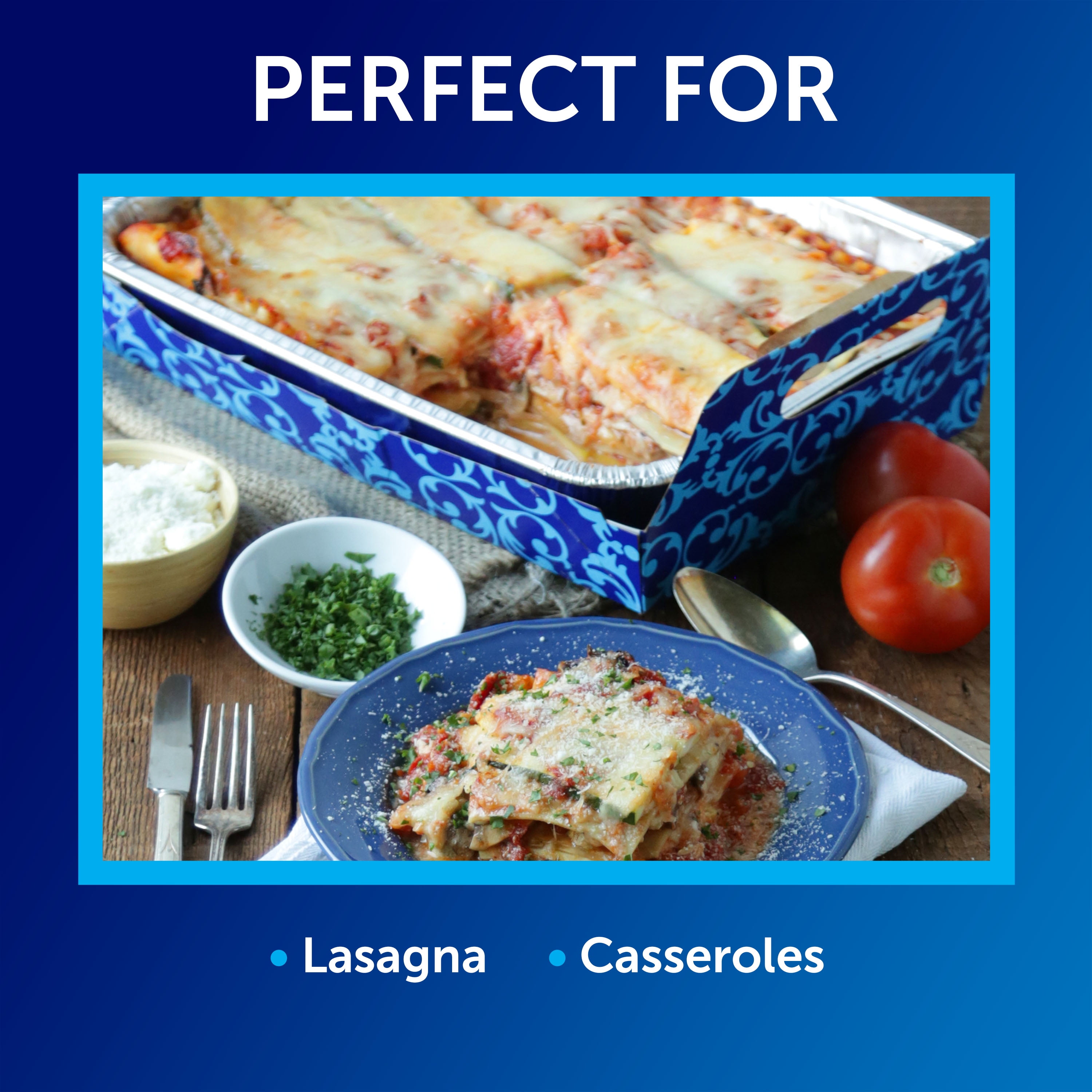 (30 Pack) Premium Lasagna Pans 14 x 10 x 3” Heavy Duty l Disposable  Aluminum Foil for Roasting Turkey, Baking, or Cooking
