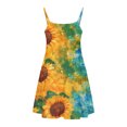 thumbnail image 5 of Nmnitkp Girl Dresses Cute Summer Sundress Boho Strap Casual Sleeveless Tiered Cami Dresses Multicolor,11 Years, 5 of 5