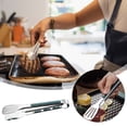 thumbnail image 5 of Stainless Steel Food Clip Lightweight Barbecue Tool for Serving Grilling and Baking Heat Resistant Food for Home Restaurant and Party Use, 5 of 9