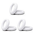 thumbnail image 3 of Kearding 1 par de almohadillas para los oídos Cojín Espuma Cuero Auriculares Orejeras Cubiertas Almohadillas para los oídos Blanco Type1 NO1, 3 of 6