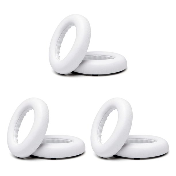 Methold 1 par de almohadillas para los oídos Cojín Espuma Cuero Auriculares Orejeras Cubiertas Almohadillas para los oídos Blanco Type1 NO1