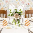 thumbnail image 4 of Dianli Easter Decor Wooden Bunny Table Sign Floral Centerpiece Rustic Bunny Shape Wood Centerpiece Spring Party Tabletop Decor Easter Table Decor, 4 of 6