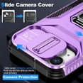 thumbnail image 5 of Funda para GANGXUN iPhone 13 Mini - Soporte metálico, Función magnética, Morado, 5 of 5