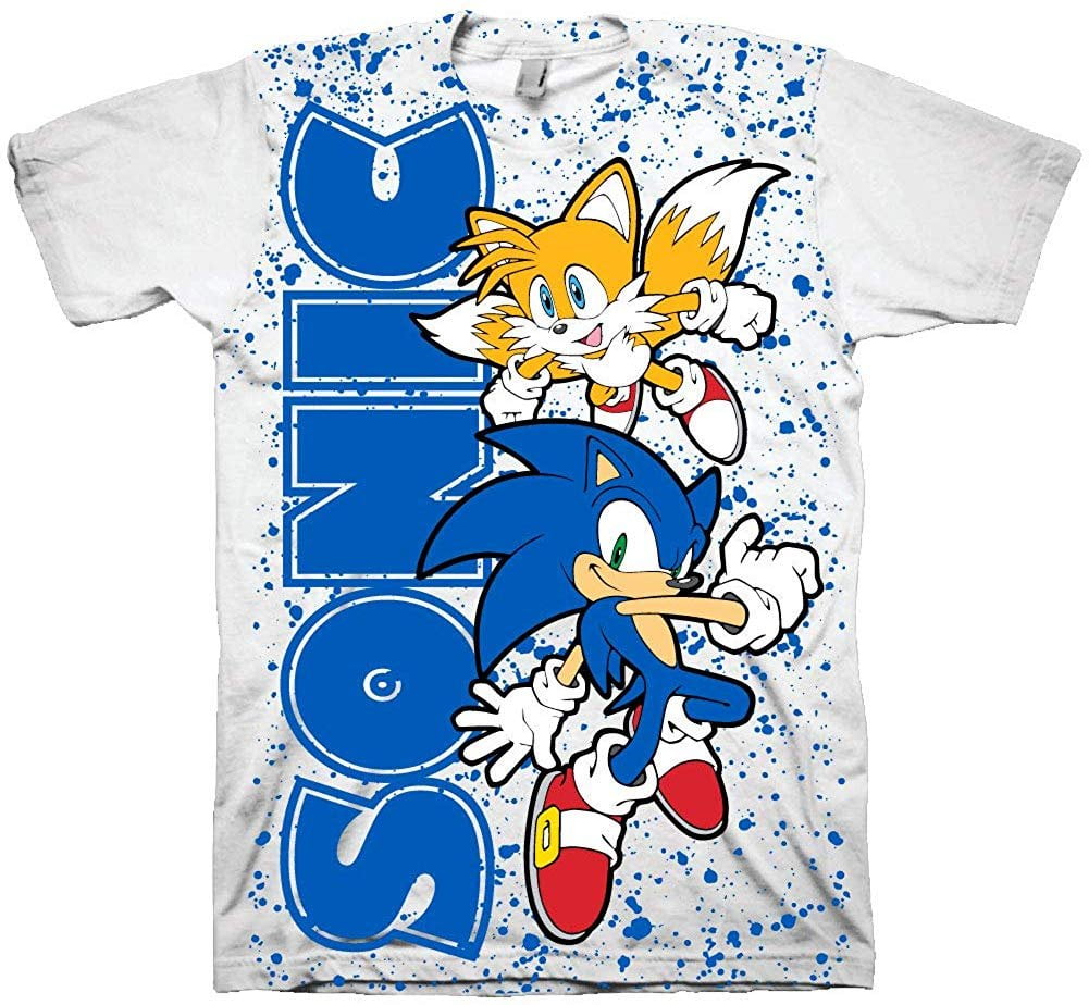 Sonic the Hedgehog t-shirt Size 10-12 L 14-16 XL 18 New Riding Skateboard Child 