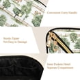 thumbnail image 5 of FORMRS Makeup Bag Travel Cosmetic Organizer for Women Fold Flat Zipper Pouch with Handle, Watercolor Horses Pattern, 5 of 8