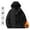 Black, variant on Men's Big and Tall Graphene Lined Parka with Three-Proof Hooded Design for Windbreaker Protection