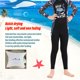 thumbnail image 4 of Niños con traje de neopreno Simple Cómodo manga larga Surfing Ropa Resistente al sol Niño Nadar Ropa Natación Desgaste para niños Chicas con Negro, Chica XXL Inevent OD003685-10, 4 of 7