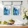 thumbnail image 3 of Rustic Beach Kitchen Towels Set of 1, Tropical Surfboard Palm Tree Wooden Grain Absorbent Dish Towels for Kitchen, Microfiber Hand Towel, Quick Drying Tea Towel for Cleaning Decorative Dishcloths, 3 of 7