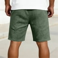 thumbnail image 5 of cfhntfmh Men's Baggy Shorts Casual Drawstring Knee Length Wide Leg Sweat Shorts Loose-Fit High Waisted Workout Shorts, 5 of 6