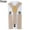 Beige, variant on Visland Baby Boys Y Back Adjustable Elastic Suspender Strong Sturdy Clip on Braces Pre tied Set Kids Perfect for Tuxedo