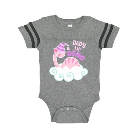 

Inktastic Dad s Lil Dino with Cute Pink Baby Dinosaur Gift Baby Boy or Baby Girl Bodysuit