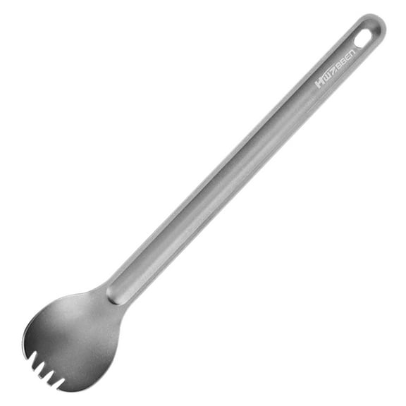 Tomfoto Titanium Long Handle Spork Cutlery for Outdoor Camping Backpacking Picnic