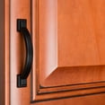 thumbnail image 3 of GlideRite 3 in. Center Arched Square Pulls Cabinet Hardware Handles, Matte Black, Pack of 5, 3 of 5