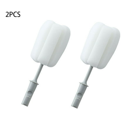 

CALIDAKA 2pcs Long Handle For Cup Easy Clean Replaceable Head Cleaning Brush