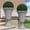 Grey-petal, variant on 23" Tall Planters for Outdoor Set of 2, Planter with Drainage Holes and Petal Design, Large Outdoor Planters for Porch, Garden, Indoor, Grey