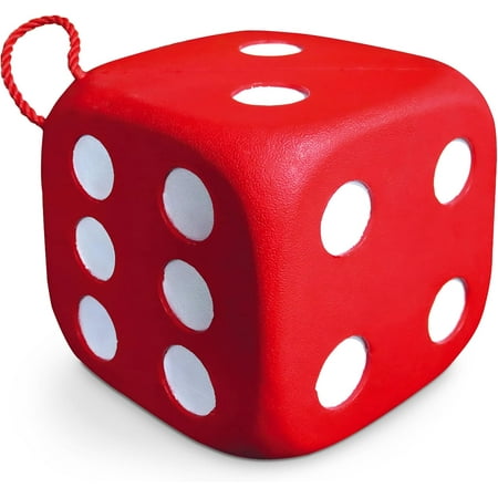 Morrell High Roller Foam Archery Target 6-Sided Cube with 21 Bullseyes Red 13 x 13 - Portable Backyard Target for Broadheads Field Points Compound Bows and Crossbows Built-In Carrying Handle