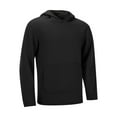 thumbnail image 3 of Balaclava Hoodie Men Relaxed Fit Wind Resistant Athletic Long Sleeve Sweatshirt Solid Color Hoodies Men, 3 of 9