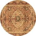 thumbnail image 1 of Ahgly Company Indoor Round Persian Brown Traditional Area Rugs, 6' Round, 1 of 4