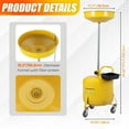 thumbnail image 4 of Accreate 8 Gallon Waste Oil Drain Tank, Portable Air Operated Oil Drainer with Adjustable Funnel Height, Fluid Fuel Transfer Drainage with Wheels, Oil Change Container for Auto Repair Shops, Garages, 4 of 7