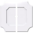 thumbnail image 1 of Ekena Millwork CMP38LE2-02000 38 in. OD x 2 in. ID Square Locke Architectural Grade PVC Contemporary Ceiling Medallion - 2 Piece, 1 of 1
