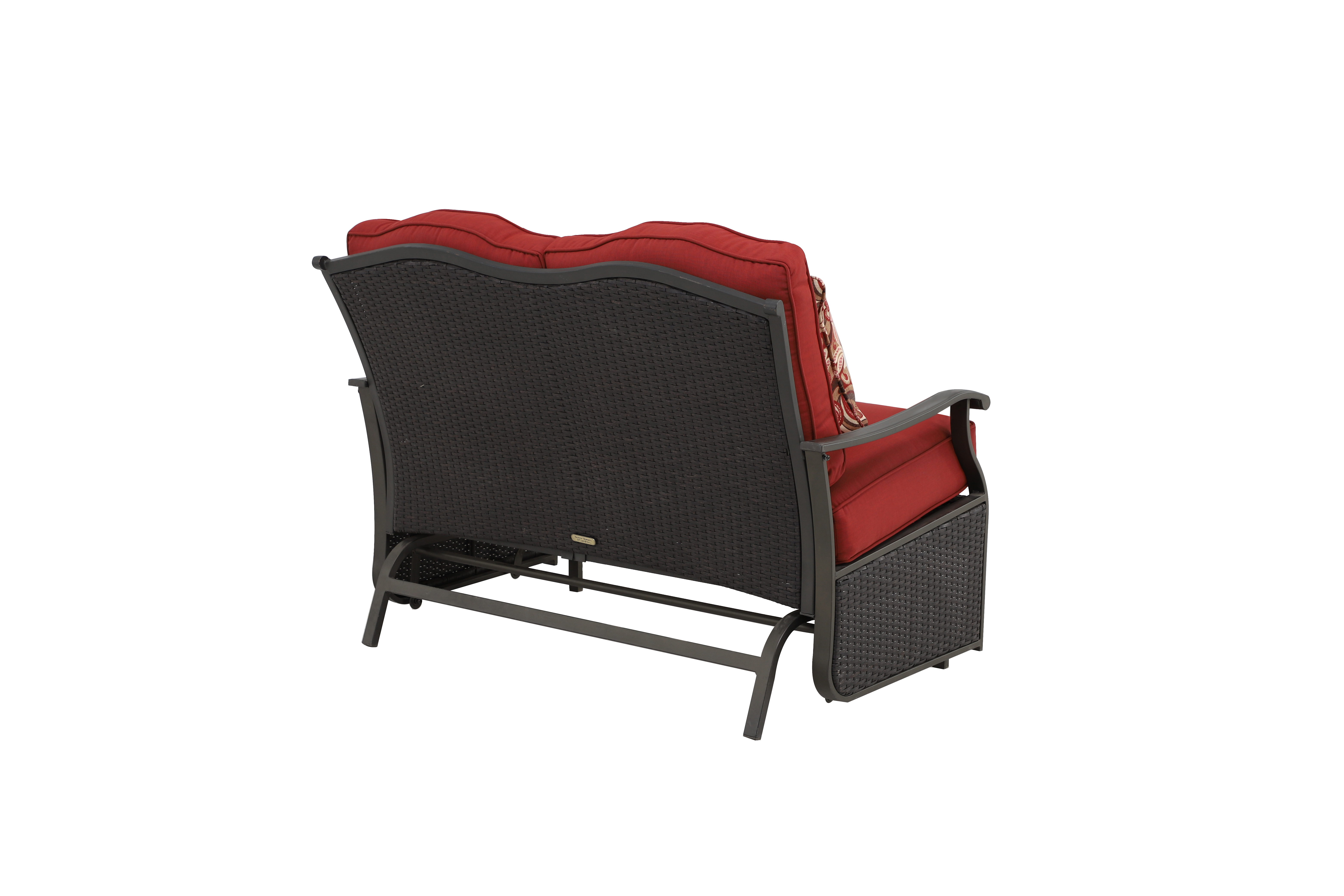 Better Homes & Gardens Providence Steel Outdoor Glider Loveseat - Red - image 3 of 6