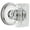 Bright Chrome, variant on Grandeur Geoccr_Psg_234_Cs Carre Crystal Solid Brass Passage Door Knob Set - Brass
