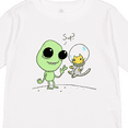 thumbnail image 4 of Inktastic Alien and Astronaut Kitty Cat Boys or Girls Long Sleeve Toddler T-Shirt, 4 of 5