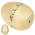 thumbnail image 4 of TEHAUX 1Set Egg-Shape Timer for Kitchen and Classroom Activities Golden ABS Iron Mechanical Countdown Time Reminding, 4 of 8