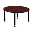 thumbnail image 3 of Regency Kee 48 in. Round Height Adjustable Classroom Activity Table- Mahogany, 3 of 5