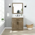 thumbnail image 2 of Ove Decors Bailey 30 in W x 22 in D Driftwood Oak Bathroom Vanity with Engineered Quartz Countertop, 2 of 14