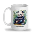 thumbnail image 2 of Personalized Cute Panda 2 Coffee Mug 11oz 15oz - Custom Name Ceramic Cup - Special Gift for Panda Lovers, Parents, Girlfriend, Siblings, Kids, Wildlife Enthusiasts, Animal Fans, 2 of 6