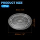 thumbnail image 2 of Uxcell 2 Pack Acrylic Lazy Susan Turntable, Organizador de bandeja de 8 pulgadas, bandeja giratoria de 360 grados para estante de especias y decoración de cocina, 2 of 7